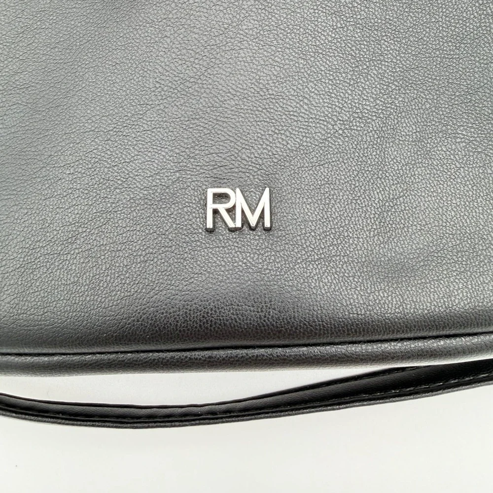 Rebecca Minkoff Black Quilted Studded Leather Crossbody Camera‎ Bag RM Logo